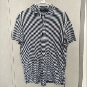 Polo by Ralph Lauren Navy and White Striped Polo Shirt